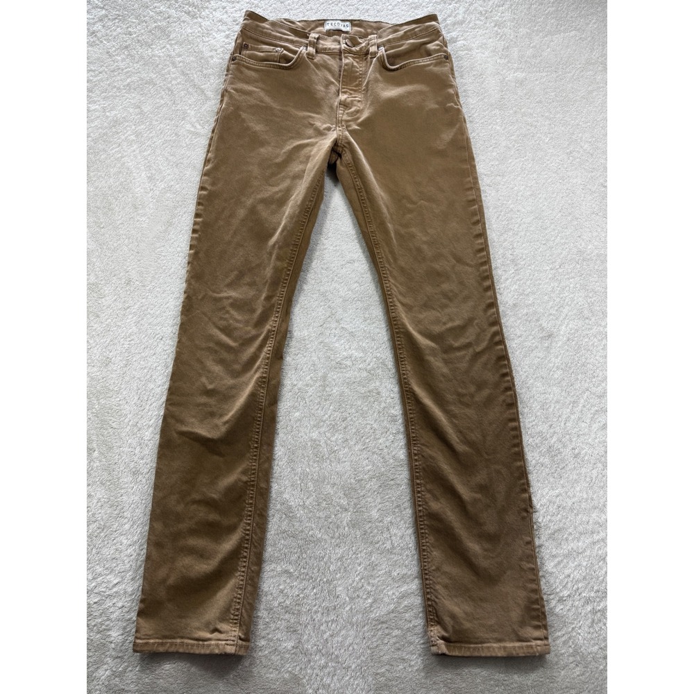Tecovas‎ Mens Straight Leg Cotton Stretch Brown Jeans 30x34 Meas: 29x32.5